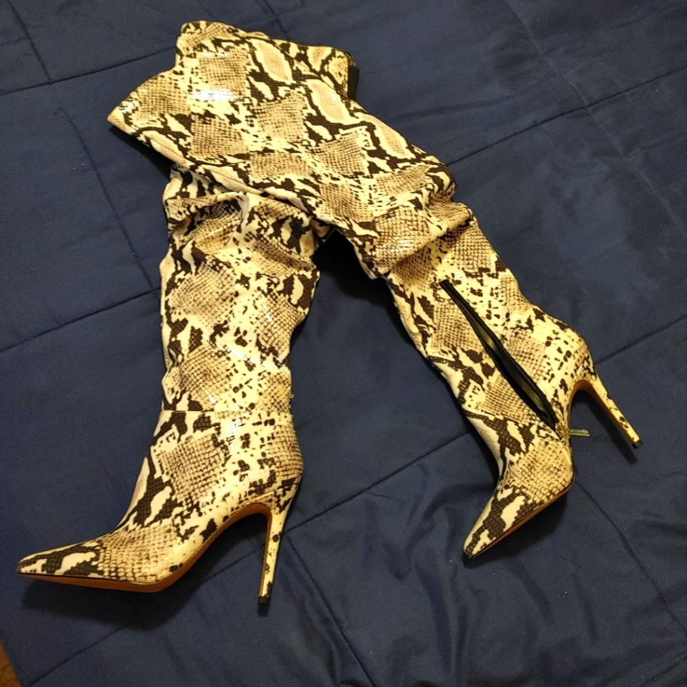 NWOT High heel over the knee boots